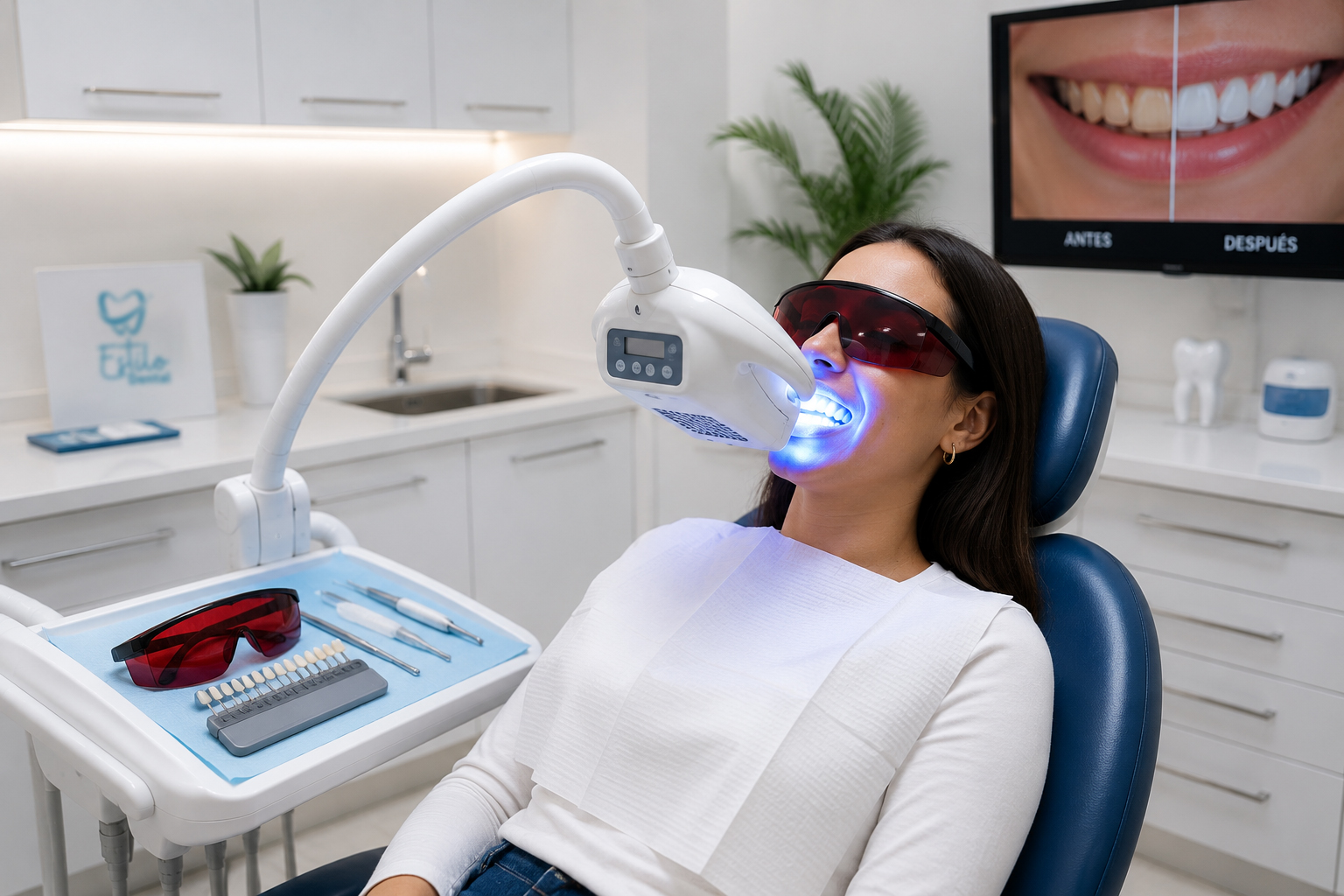 Tratamiento de blanqueamiento dental