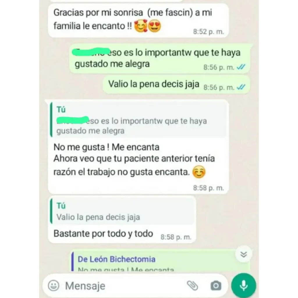 Antes y después de carillas dentales