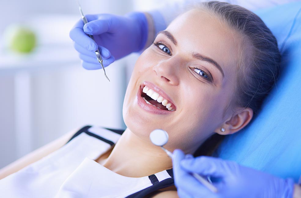 Blanqueamiento dental en paciente